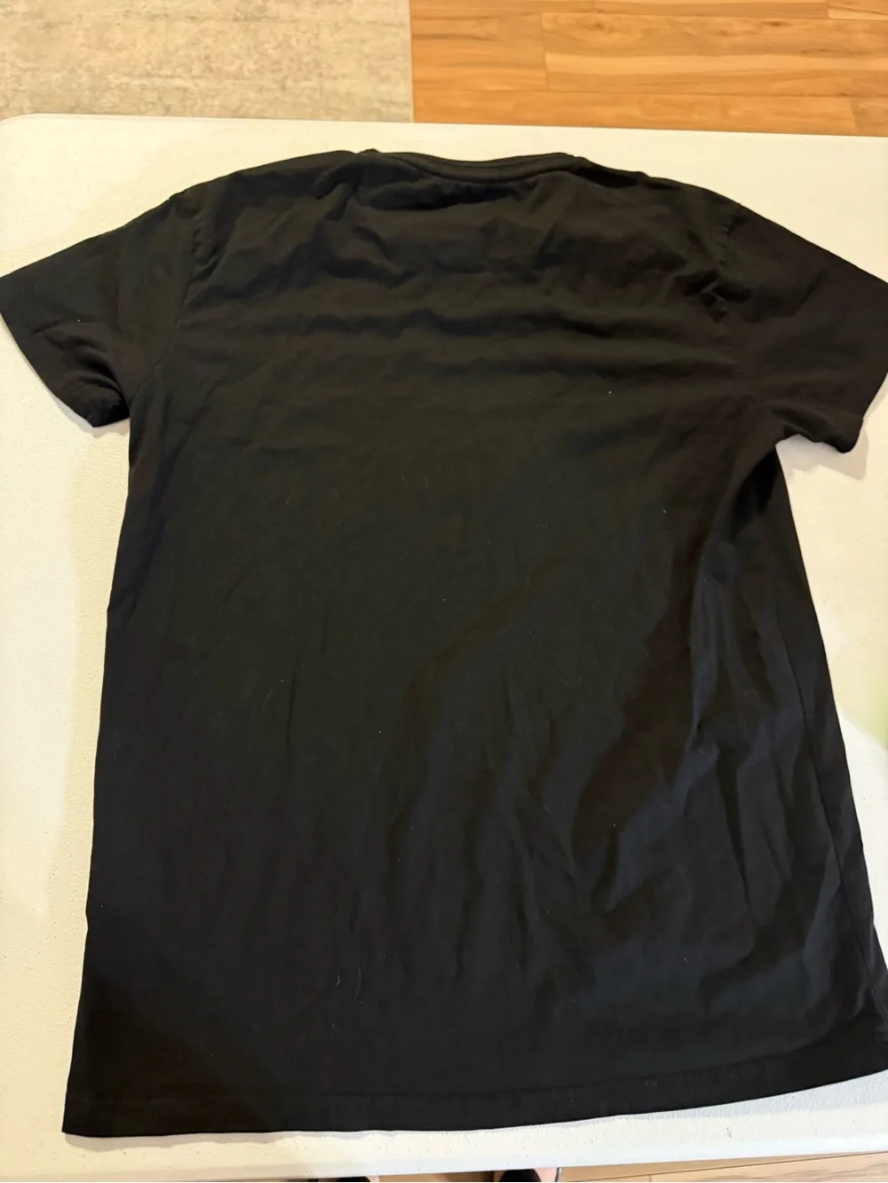 Stone Falcon Men's Apparel Embossed Logo Black T- Shirt Medium Cotton Streetwear